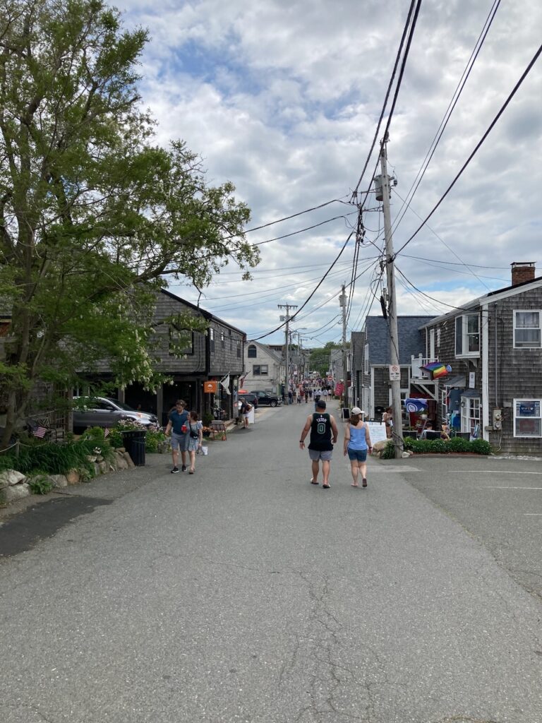 A scene in Rockport, Massachusetts on Cape Ann
