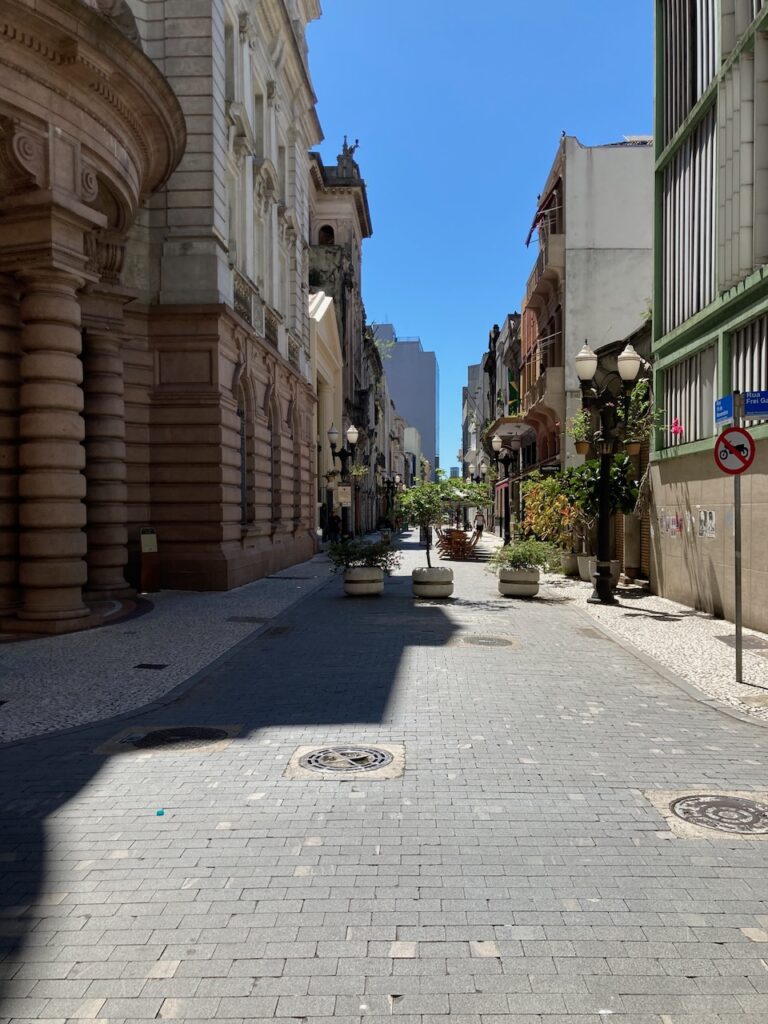 A scene in Santos, São Paulo, Brasil