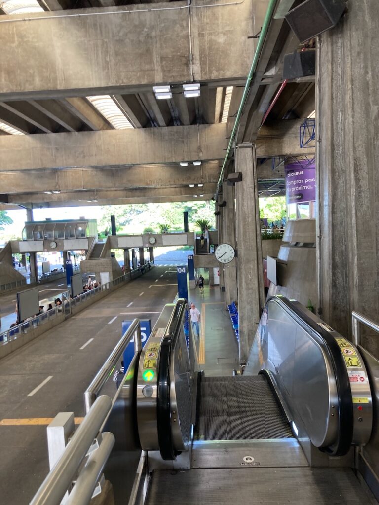 A view of the Rodoviária Jabaquara (Jabaquara bus station) in São Paulo city