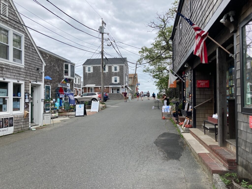 A scene in Rockport, Massachusetts on Cape Ann