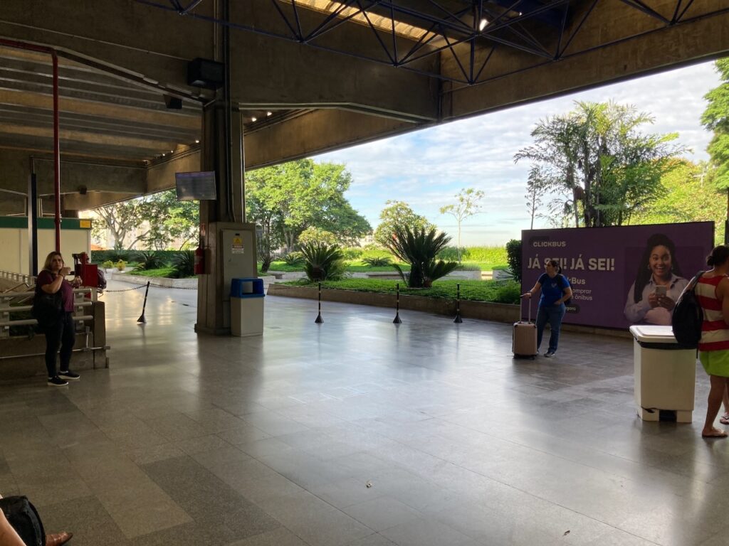A view of the Rodoviária Jabaquara (Jabaquara bus station) in São Paulo city