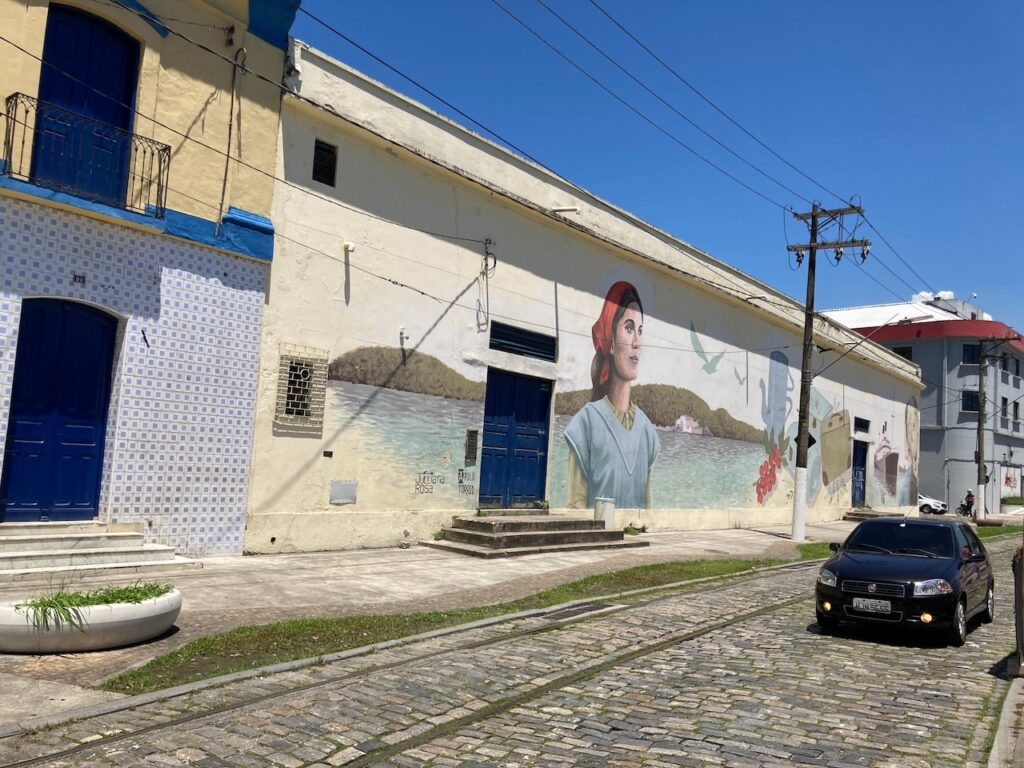 A scene in Santos, São Paulo, Brasil