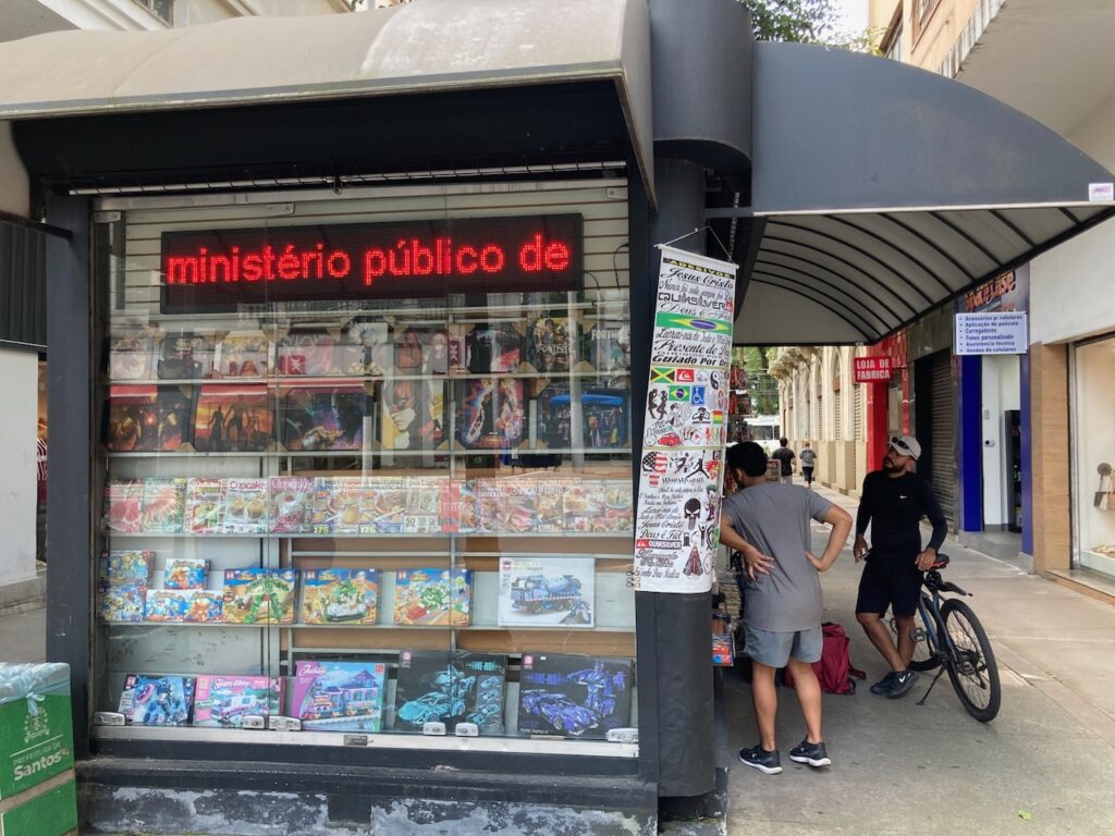 A scene in Santos, São Paulo, Brasil