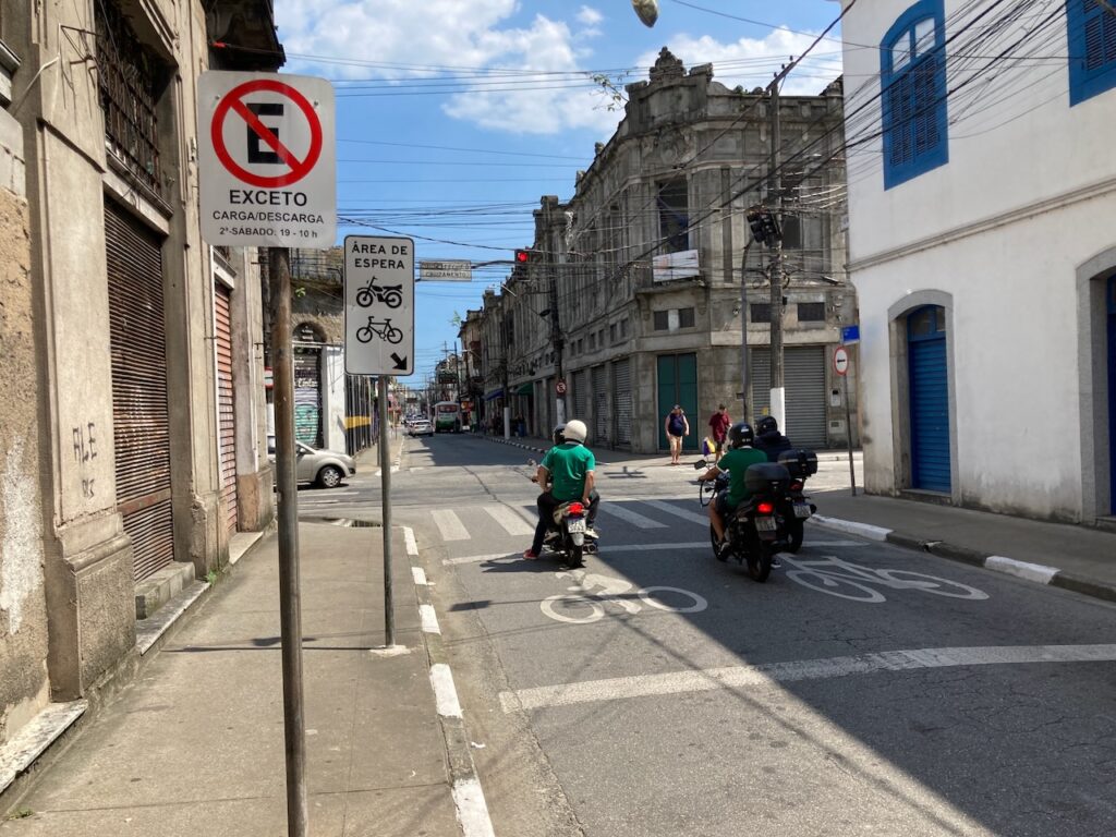 A scene in Santos, São Paulo, Brasil