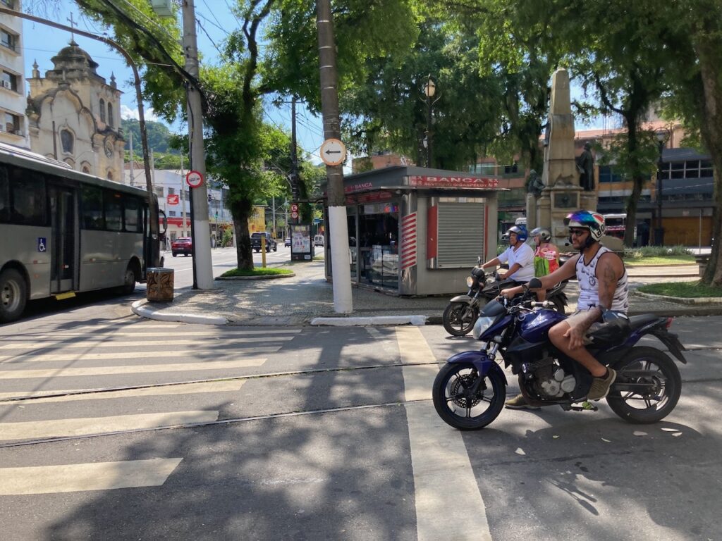 A scene in Santos, São Paulo, Brasil