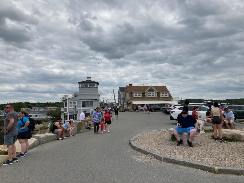 A scene in Rockport, Massachusetts on Cape Ann