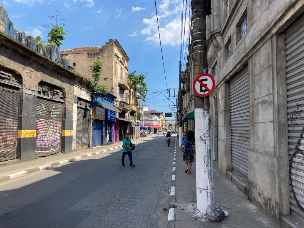 A scene in Santos, São Paulo, Brasil