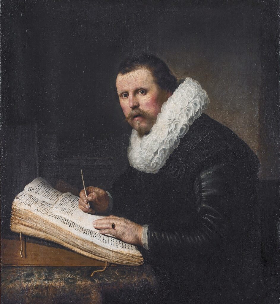 Portrait of a scholar. 1631. By Rembrandt van Rijn. Exhibited at State Hermitage Museum Russia, St Petersburg. Public Domain via Wikimedia Commons.