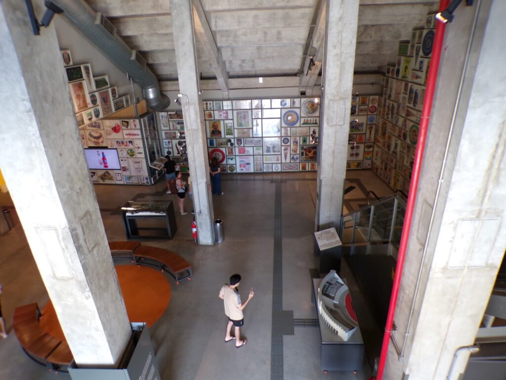 A scene in the Museu do Futebol (Soccer Museum) in São Paulo, Brasil