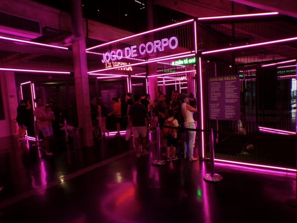 A scene in the Museu do Futebol (Soccer Museum) in São Paulo, Brasil