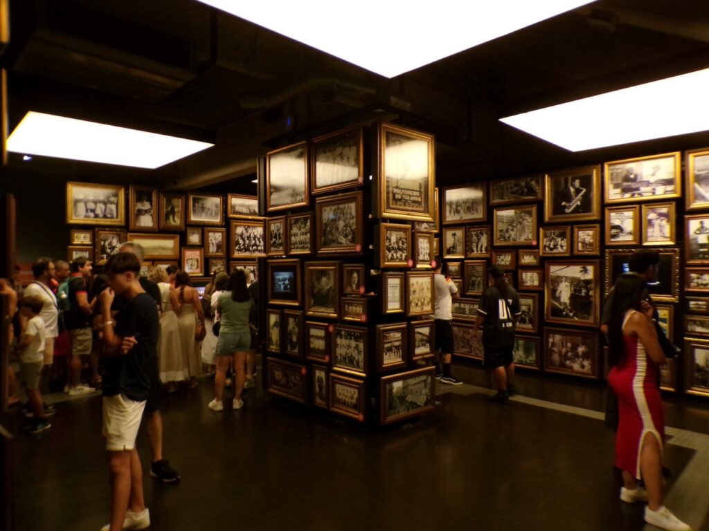 A scene in the Museu do Futebol (Soccer Museum) in São Paulo, Brasil