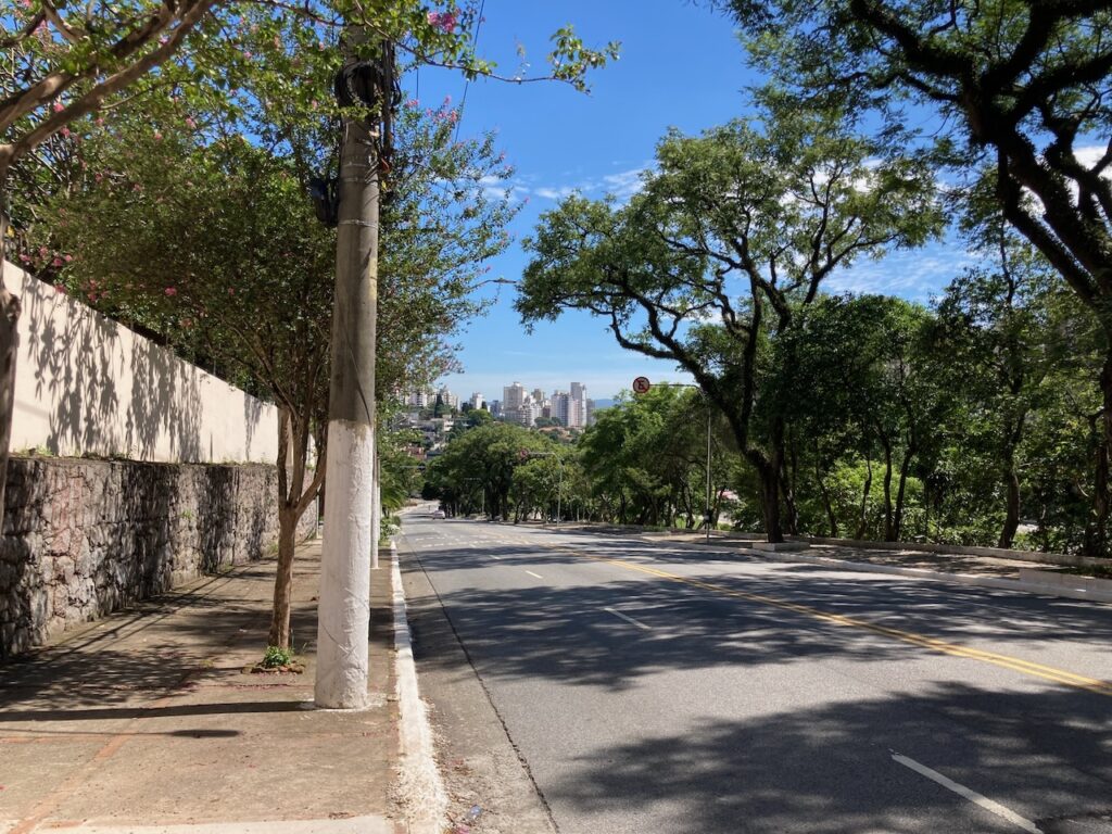 A view on Rua Des. Paulo Passaláqua in Sao Paulo, Brasil