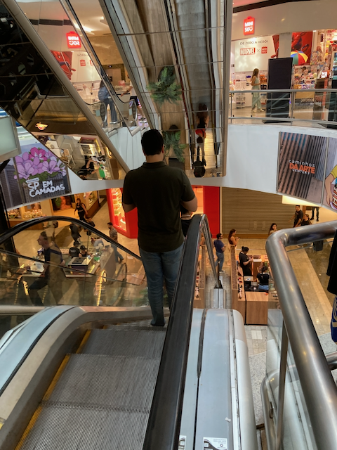 A view inside the Shopping Center 3 Mall in São Paulo, Brasil