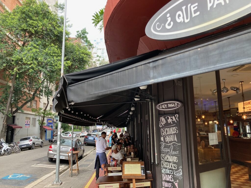 A view on Rua Augusta in Sao Paulo, Brasil