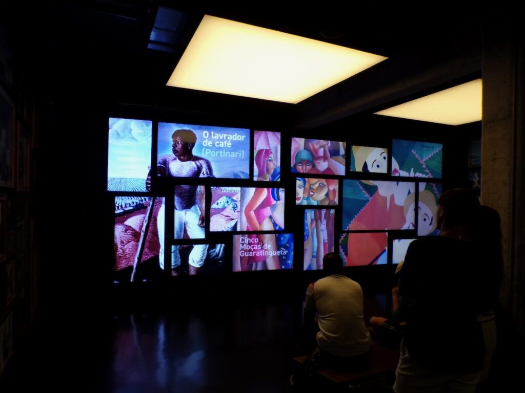 A scene in the Museu do Futebol (Soccer Museum) in São Paulo, Brasil