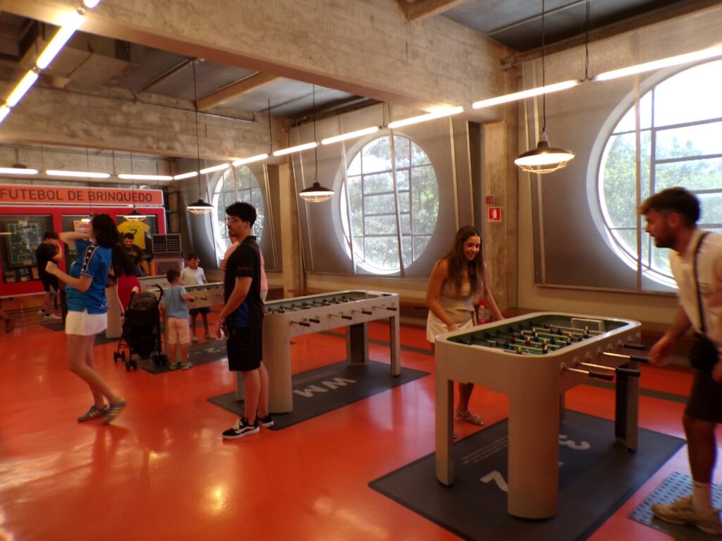A scene in the Museu do Futebol (Soccer Museum) in São Paulo, Brasil