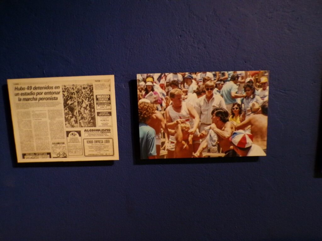 A scene in the Museu do Futebol (Soccer Museum) in São Paulo, Brasil