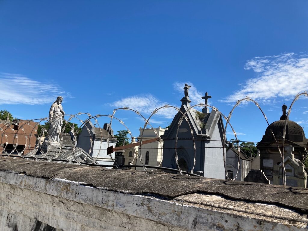 A view inside Cemitério do Araçá (Araçá Cemetery) in São Paulo, Brasil