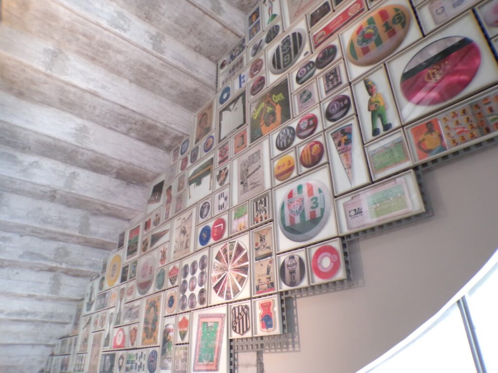 A scene in the Museu do Futebol (Soccer Museum) in São Paulo, Brasil