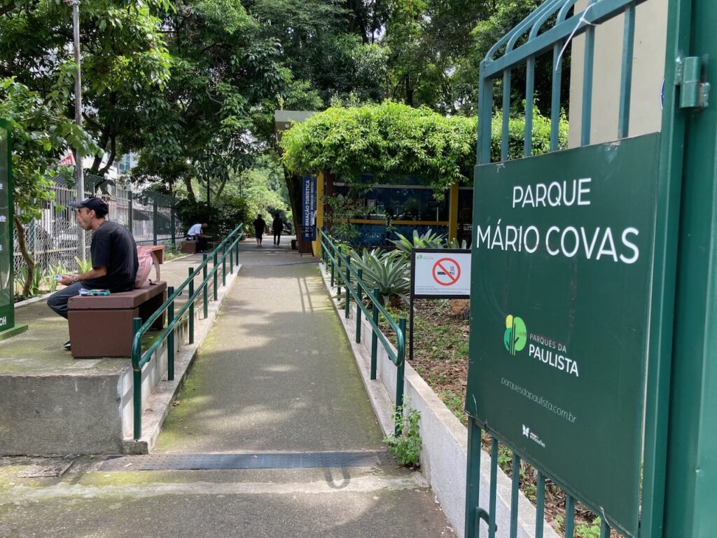 A view of Parque Mário Covas in São Paulo, Brasil