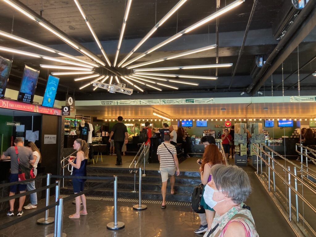 A view inside Cine Belas Artes (cinema) Rua da Consolação in São Paulo, Brasil
