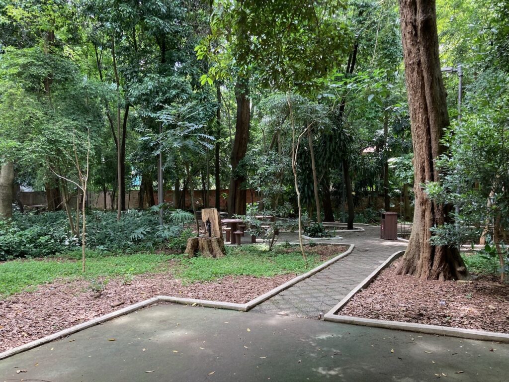 A view of Parque Mário Covas in São Paulo, Brasil