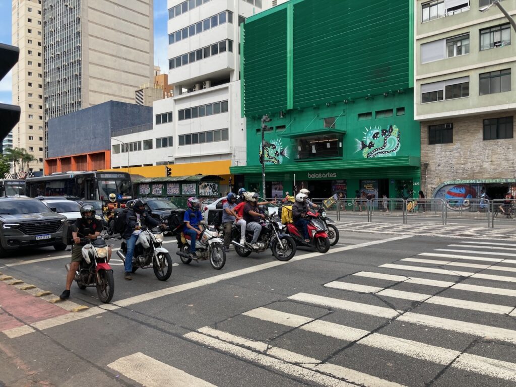 A view of the Consolação area of São Paulo, Brasil