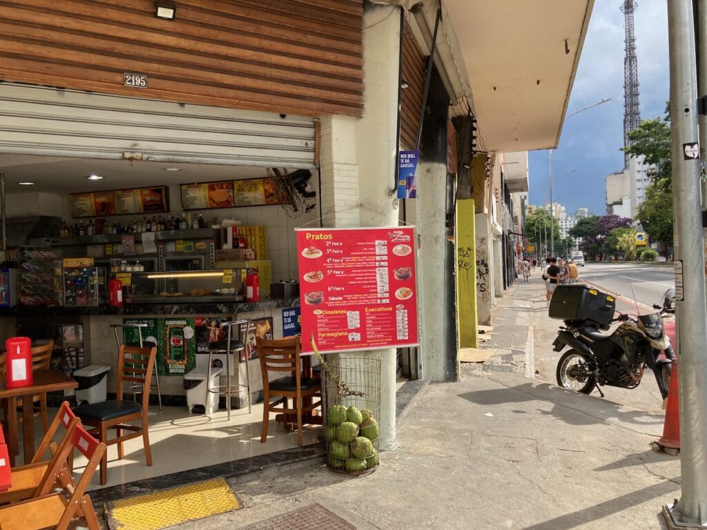 A view on Rua da Consolação in São Paulo, Brasil