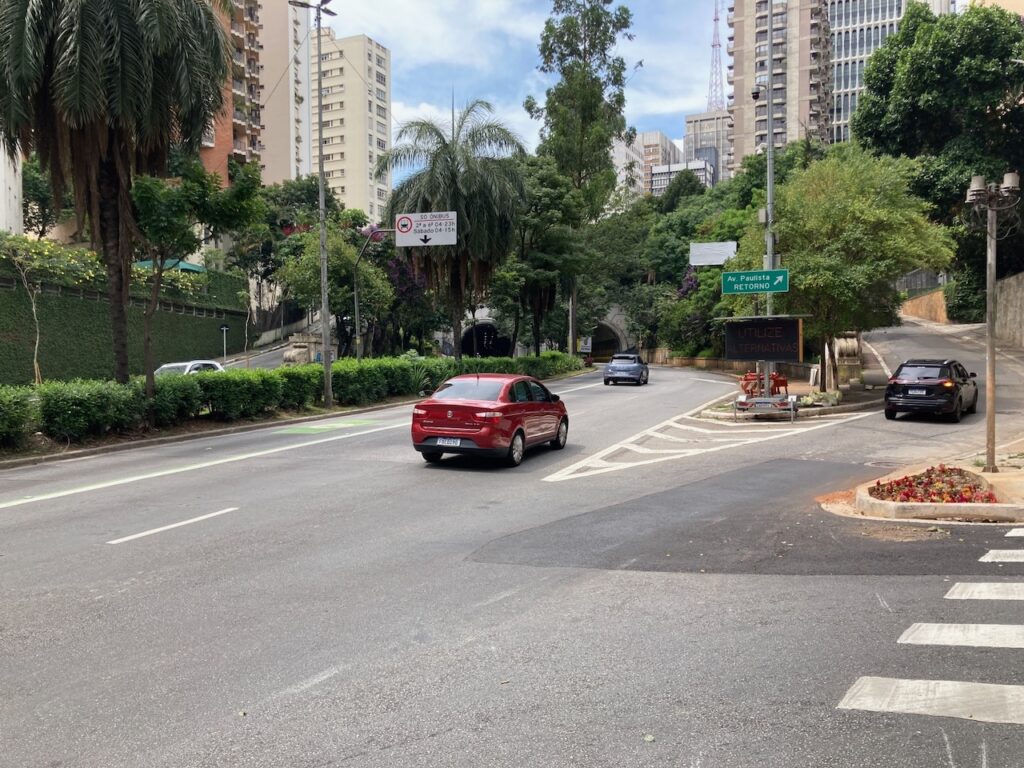 A view of the Jardim Paulista neighborhood of São Paulo, Brasil
