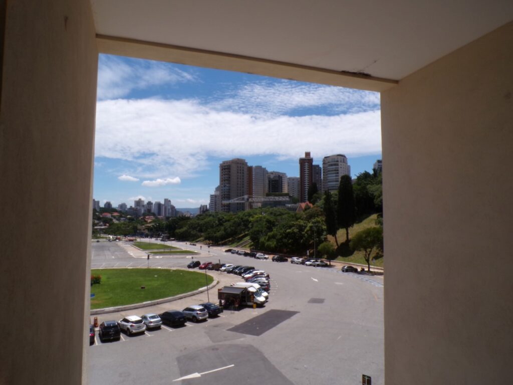 A view outside from a window at the Museu do Futebol (Soccer Museum) in São Paulo, Brasil