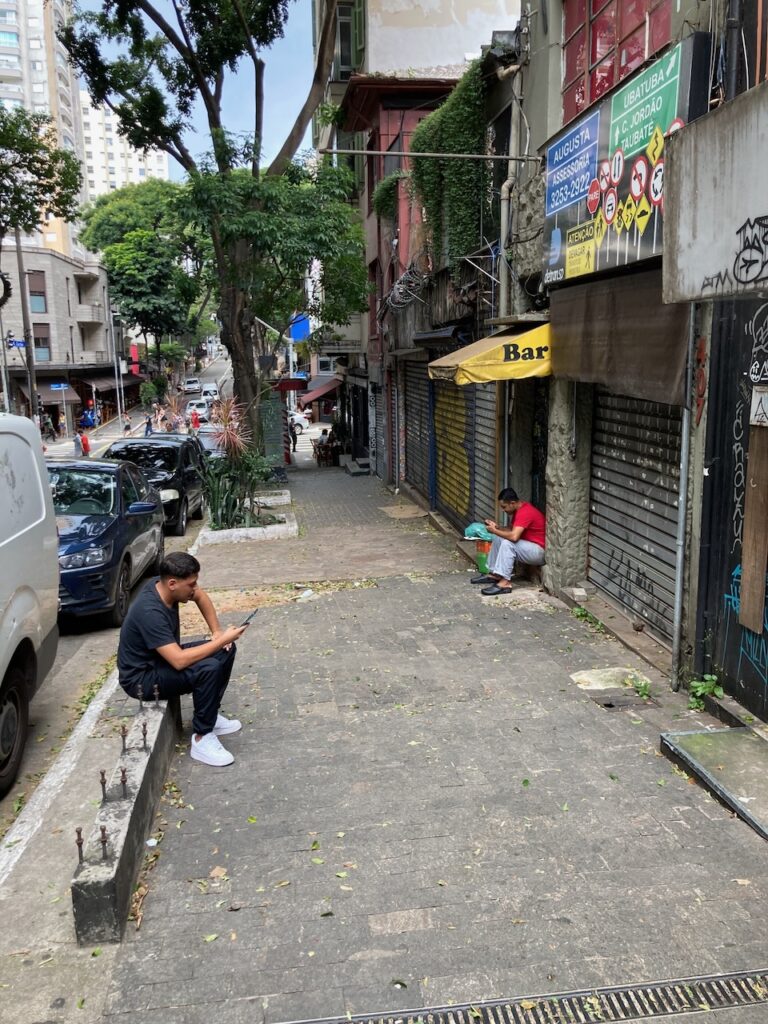 A view on Rua Augusta in Sao Paulo, Brasil