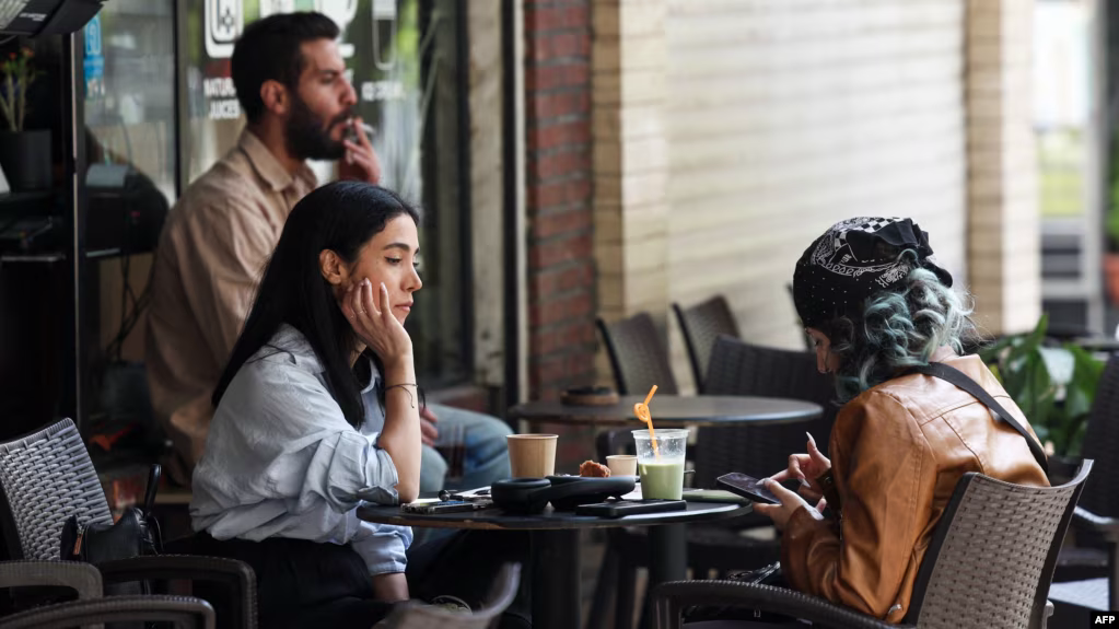 A Tehran cafe on April 21, amid a cease-fire between the US and Iran