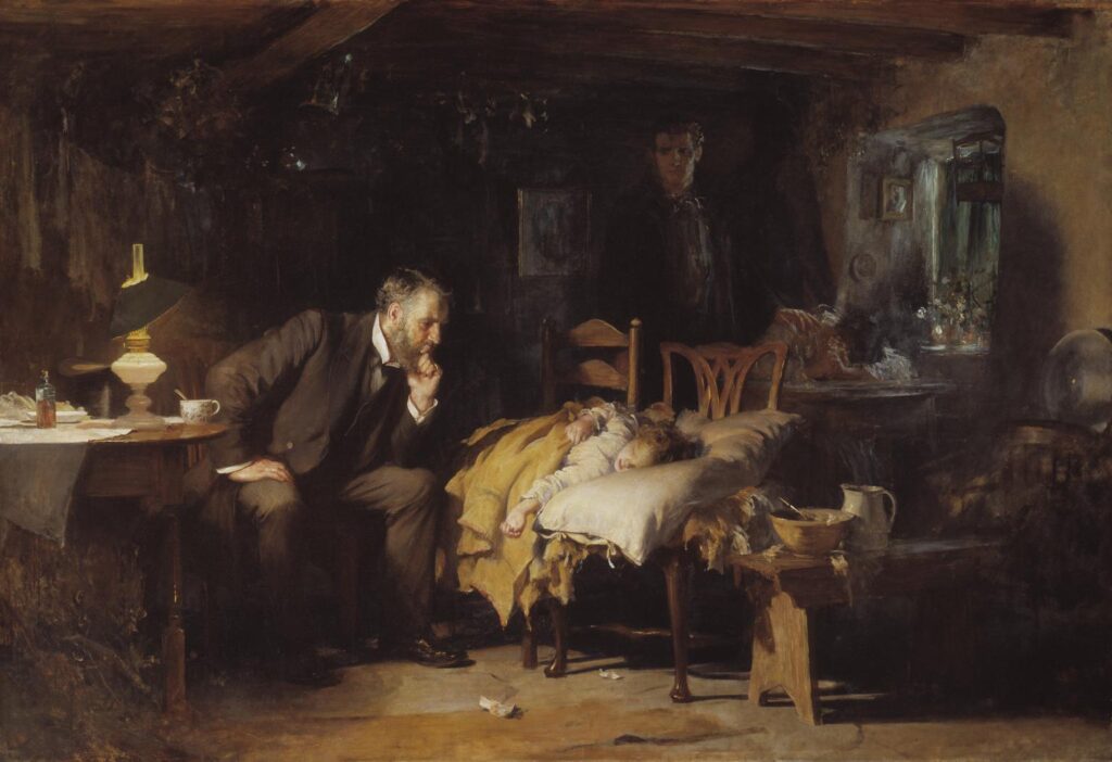 The Doctor. 1887. Exhibited 1891. By Sir Luke Fildes.