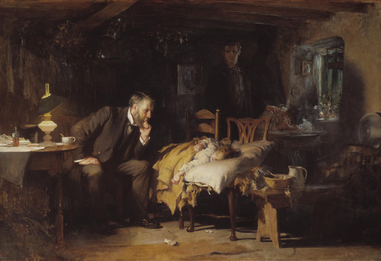 N01522_10 The Doctor. 1887. Exhibited 1891. By Sir Luke Fildes.
