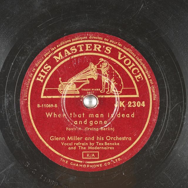 Performer: Glenn Miller and his Orchestra; Tex Beneke and The Modernaires Writer: Irving Berlin. 1941 Performer: Glenn Miller and his Orchestra; Tex Beneke and The Modernaires Writer: Irving Berlin. 1941