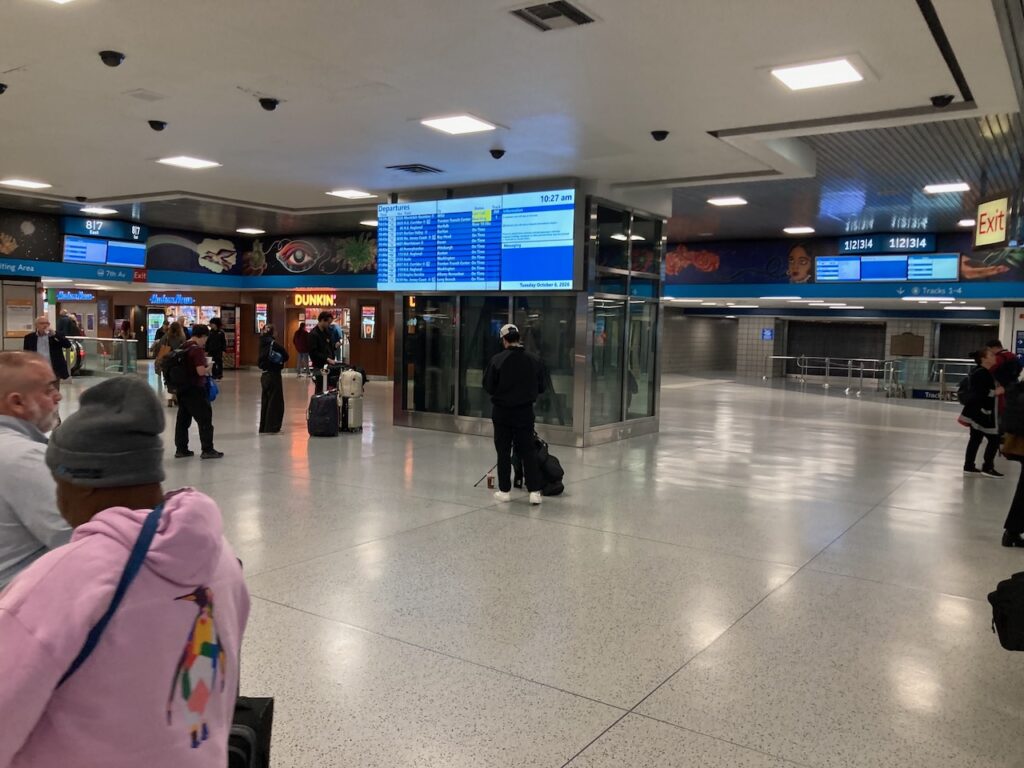 A view inside Penn Station in New York City