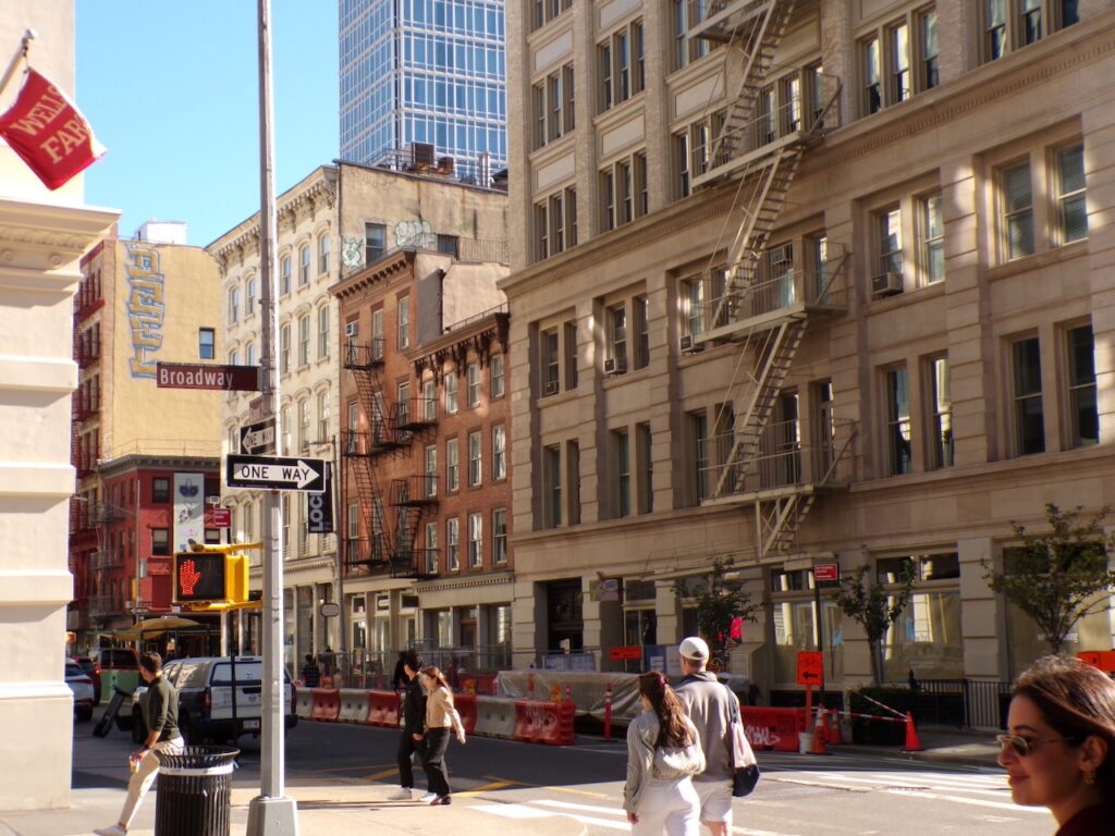 A view of Broadway near Grand Street in Manhattan, NYC