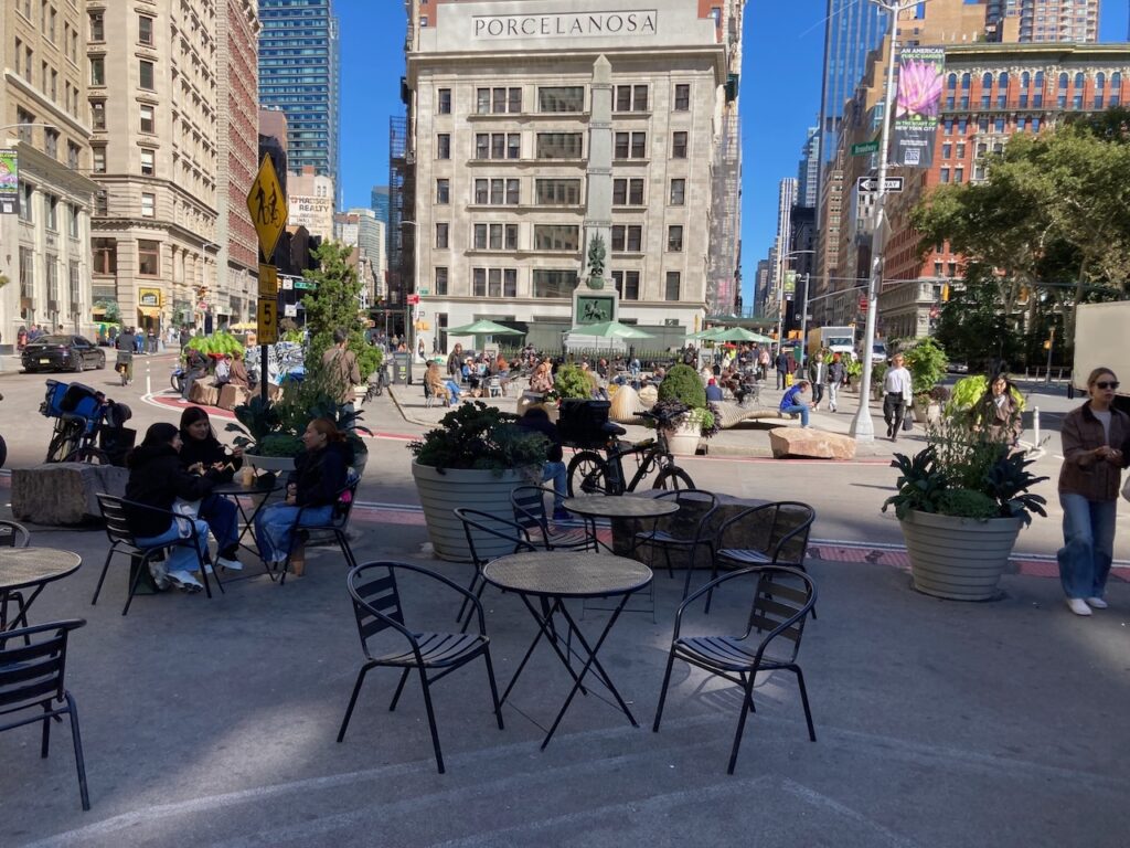 A view of the Flatiron district in Manhattan, NYC
