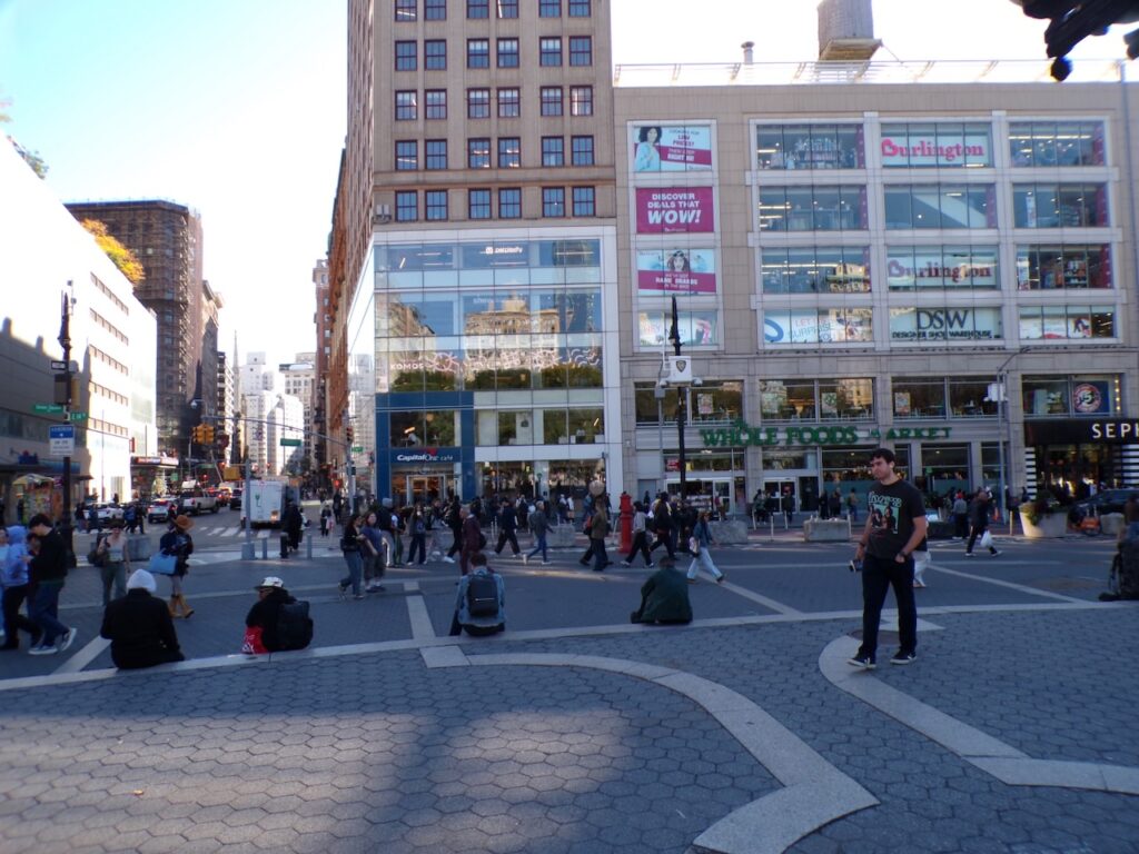 A view of Union Square in Manhattan, NYC