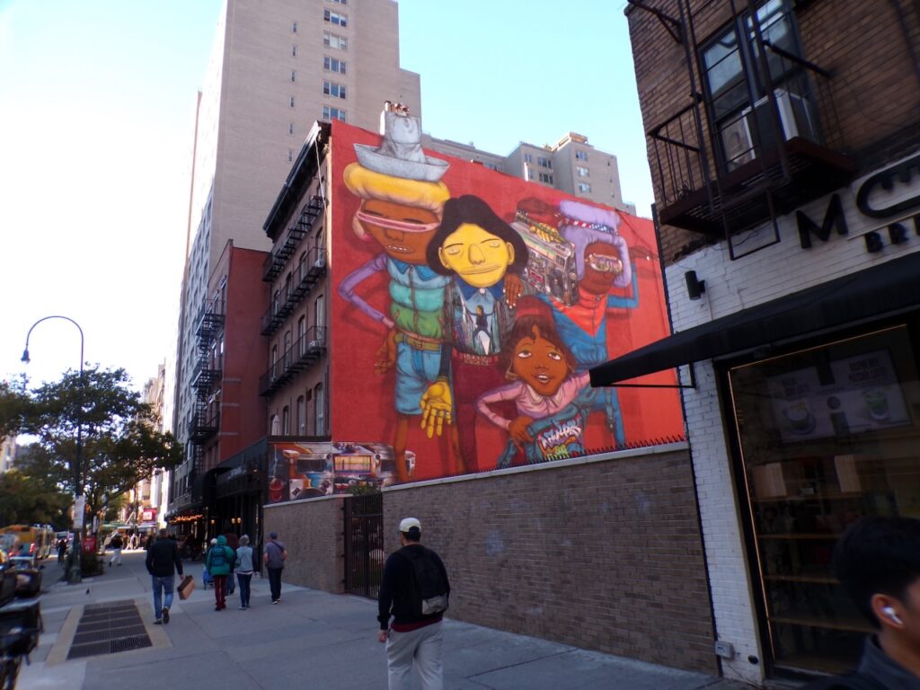 A view of a mural at West 14th Street in Manhattan, NYC