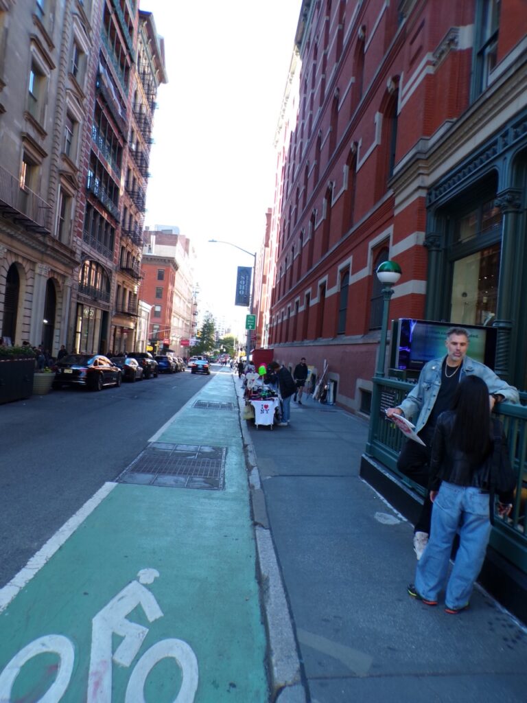A view of Prince Street in Manhattan, NYC