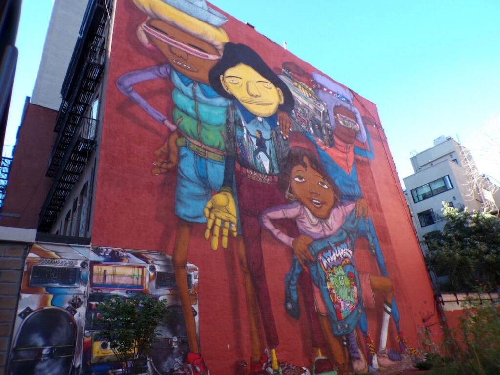 A view of a mural at West 14th Street in Manhattan, NYC