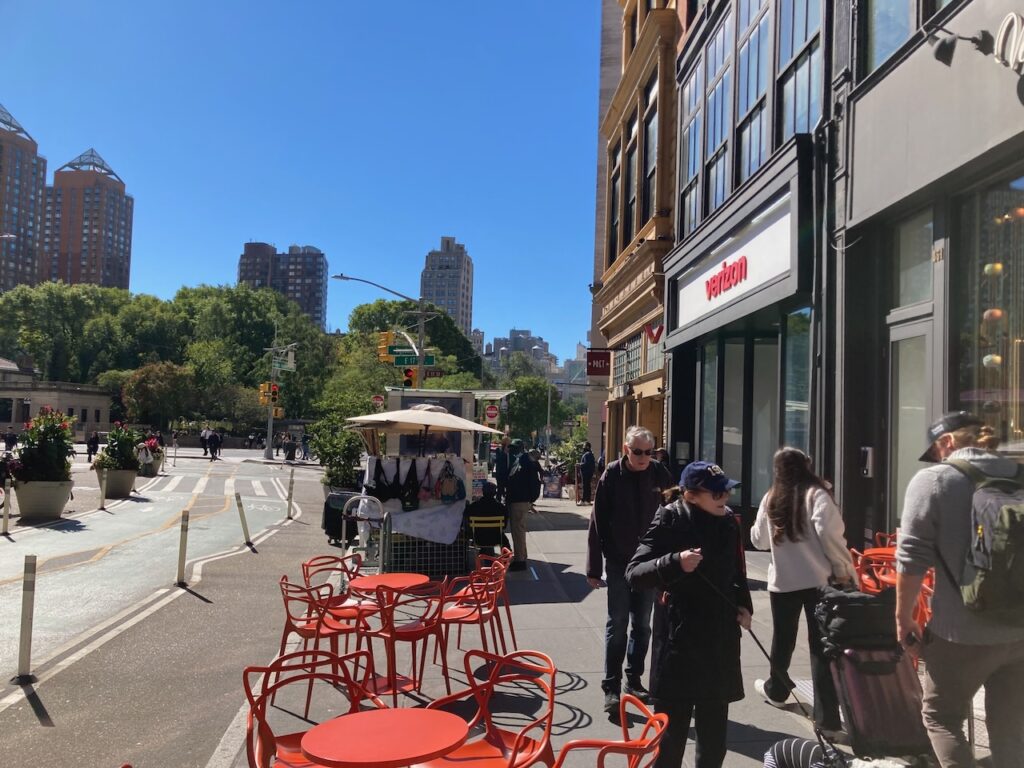 A view near Union Square West in Manhattan, NYC