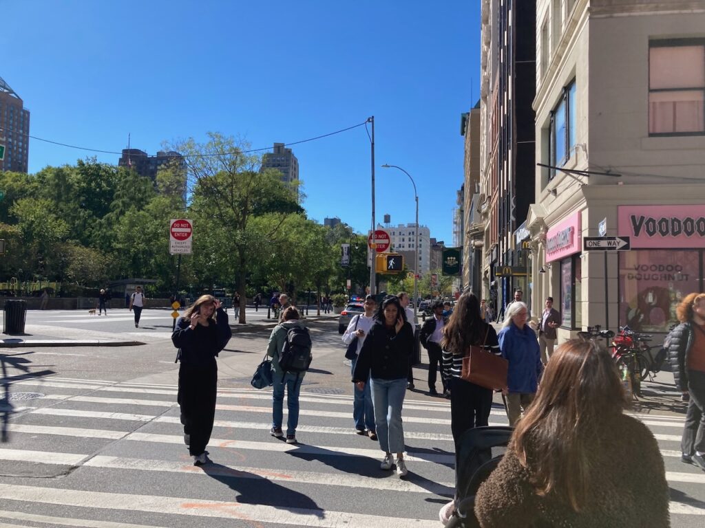 A view near Union Square West in Manhattan, NYC