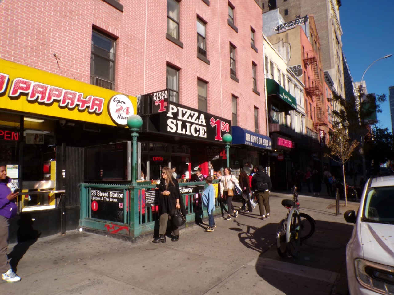 A view near the 23rd Street Station in Manhattan, NYC