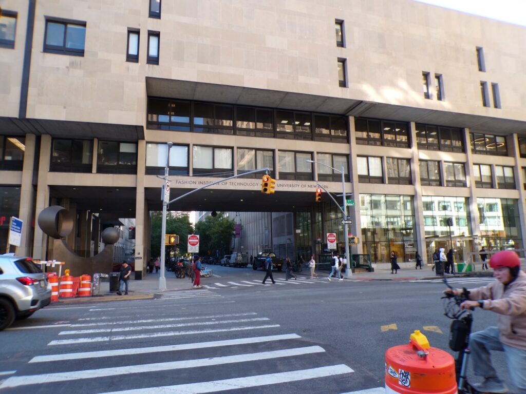 A view of the Fashion Institute of Technology of the State University of New York in Manhattan, NYC