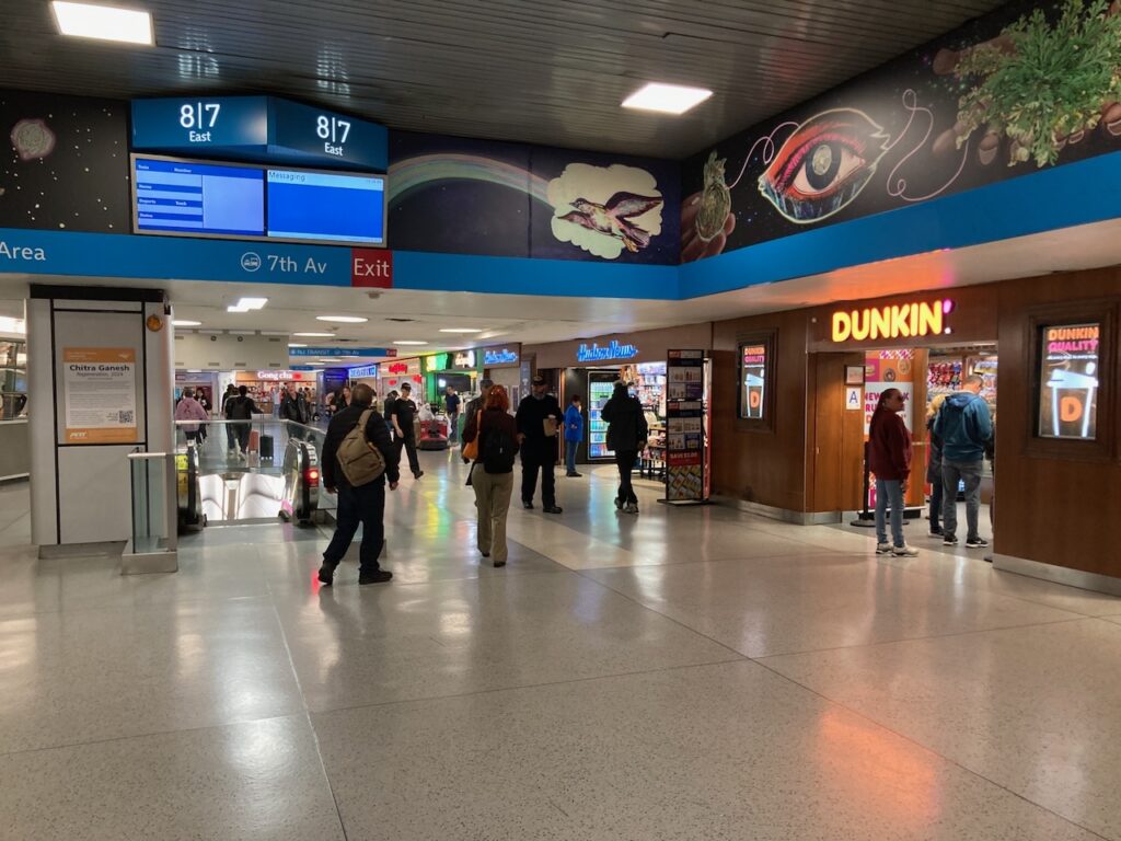 A view inside Penn Station in New York City