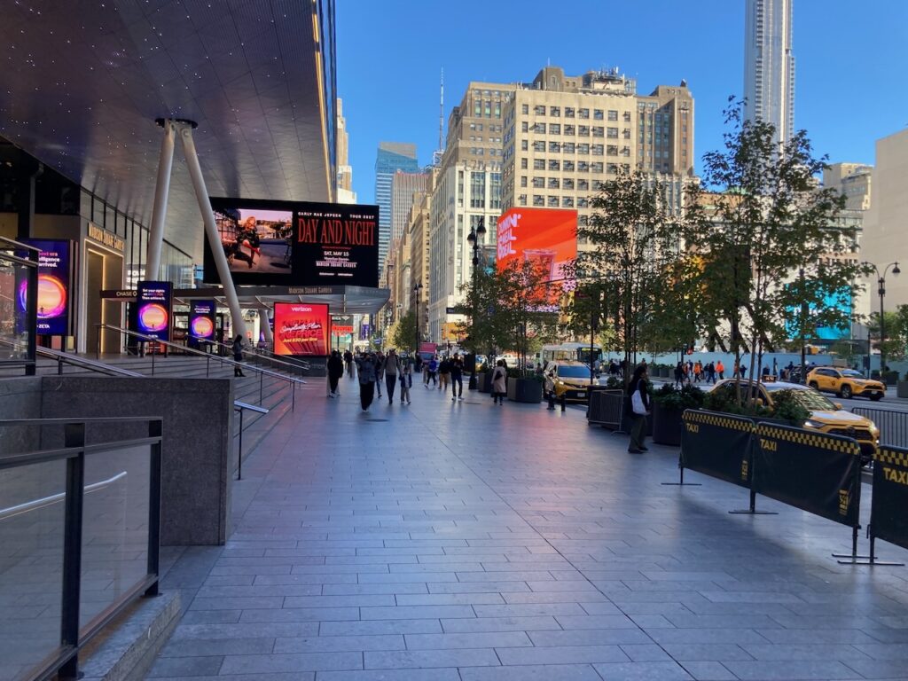 A view of Madison Square Garden in Manhattan, NYC