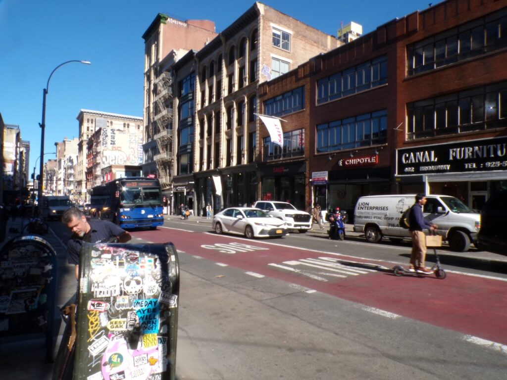 A view of Broadway near Canal Street in Manhattan, NYC